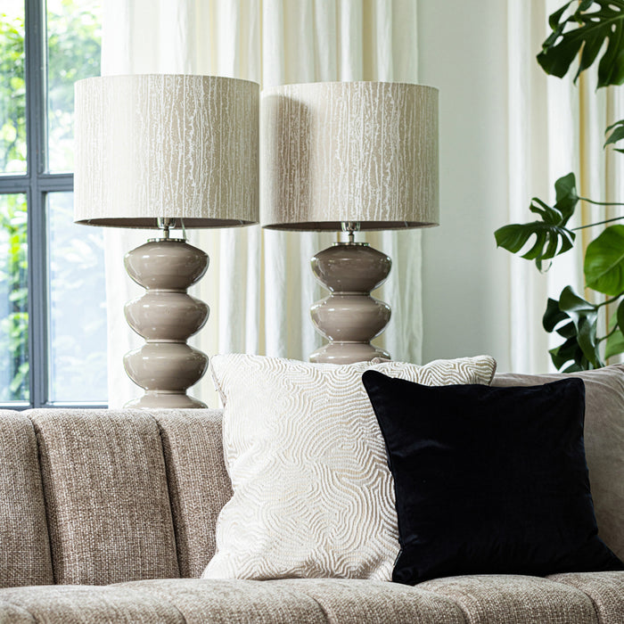 Riviera Maison Lampenkap Clay Chic Beige - 30x40 cm