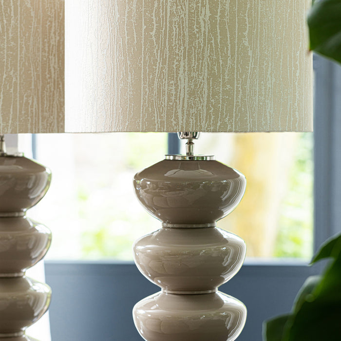 Riviera Maison Lampenkap Clay Chic Beige - 30x40 cm