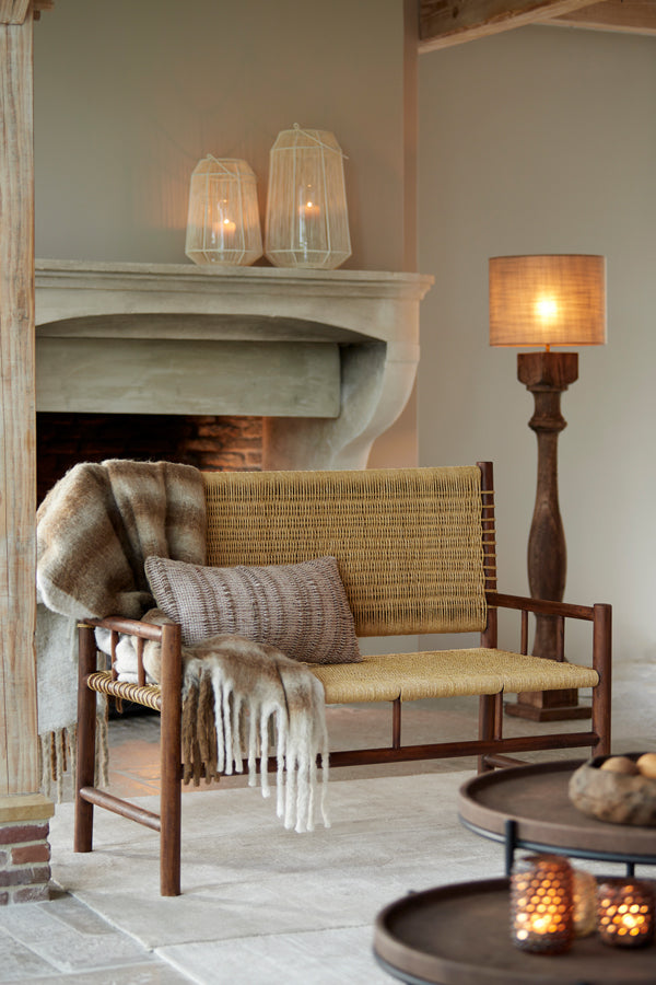 Light & Living - Lampenkap CADEN - Ø40x30cm - Bruin