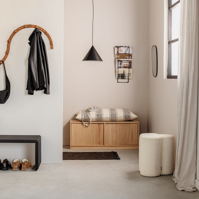 POLSPOTTEN Clover Poef - Beige