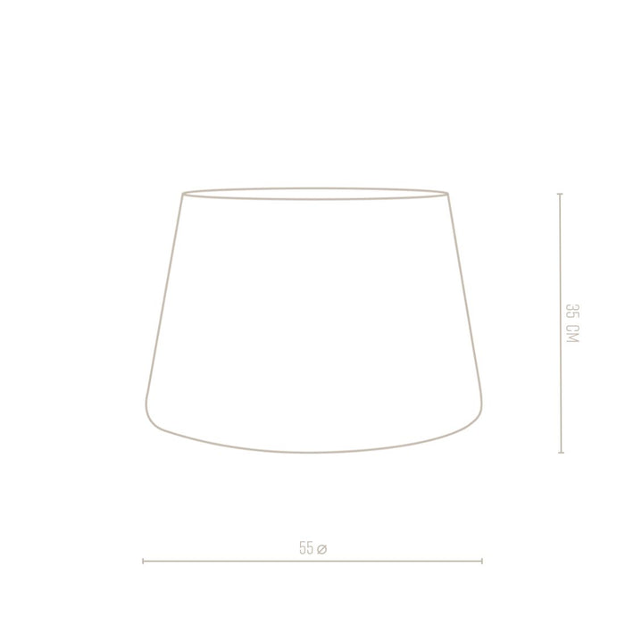 Riviera Maison Phinesse Lampshade dark grey 35x55