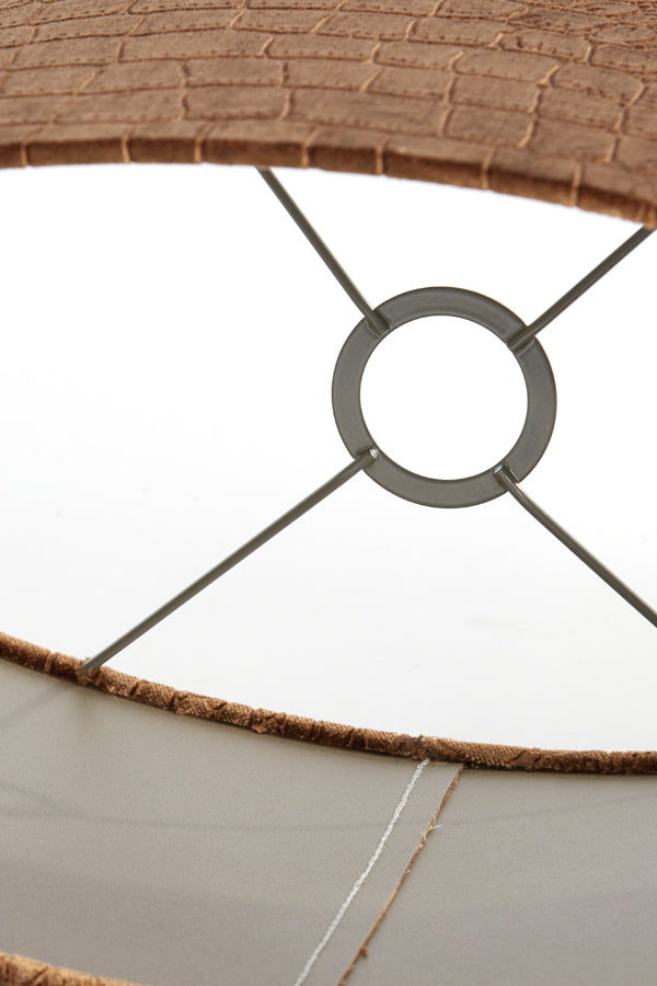 Light&living Kap ovaal recht smal 45-21-22 cm PRAYA bruin