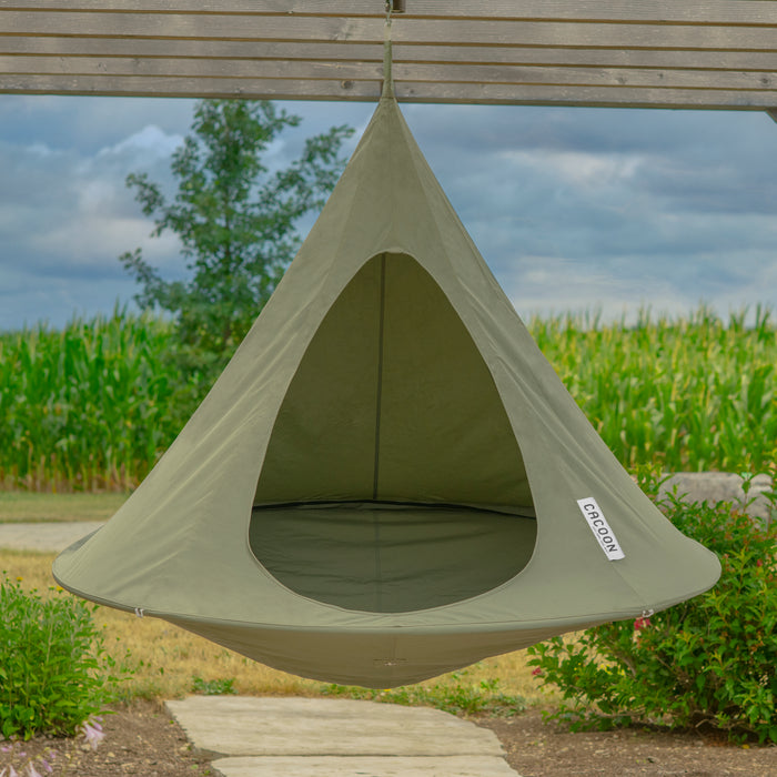 Cacoon Double Hangstoel - Khaki