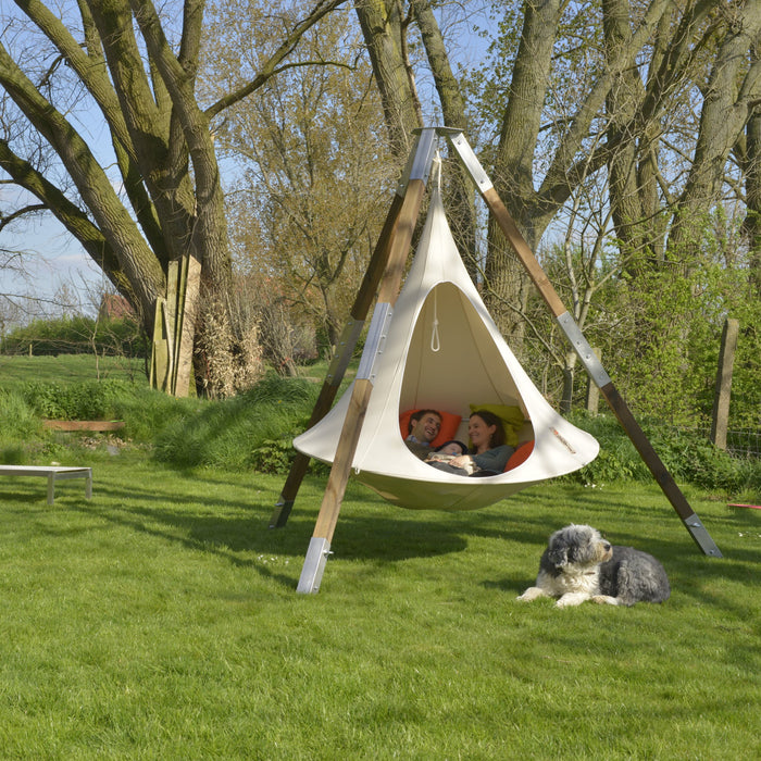 Cacoon Double Hangstoel - Naturel White