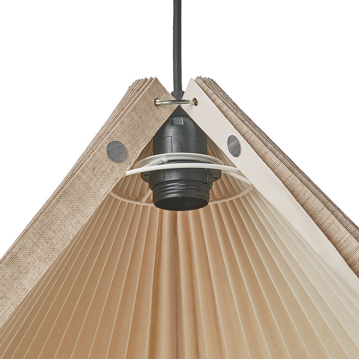 by fonQ Linen Hanglamp Ø 41 cm - Kegel