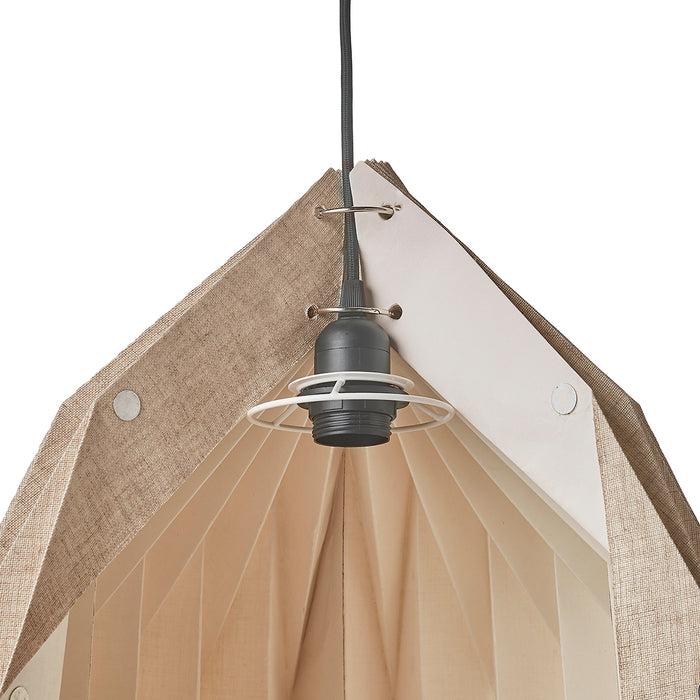 by fonQ Linen Hanglamp Ø 39 cm - Ovaal