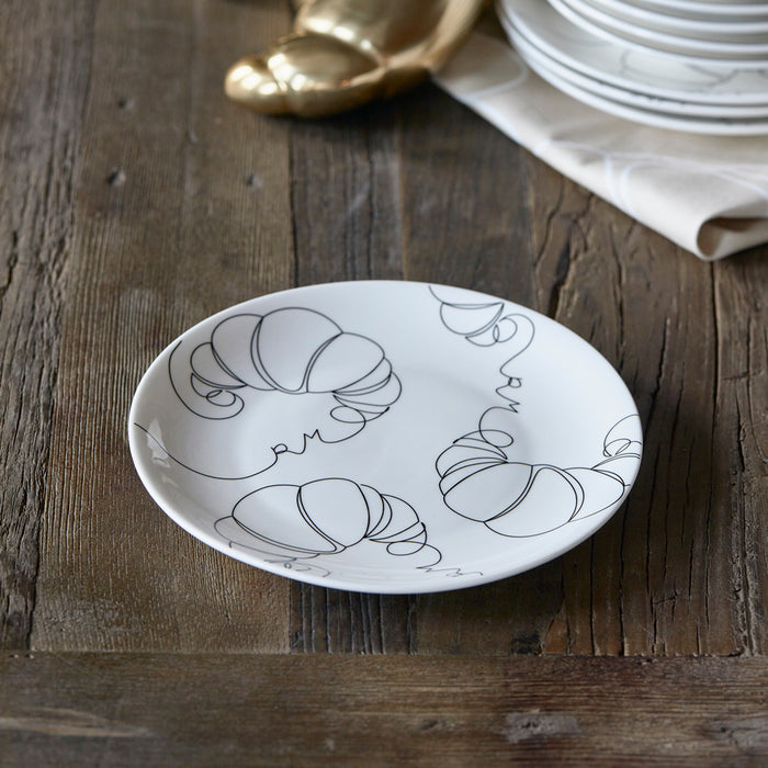 Riviera Maison Ontbijtbord Le Petit Déjeuner Wit