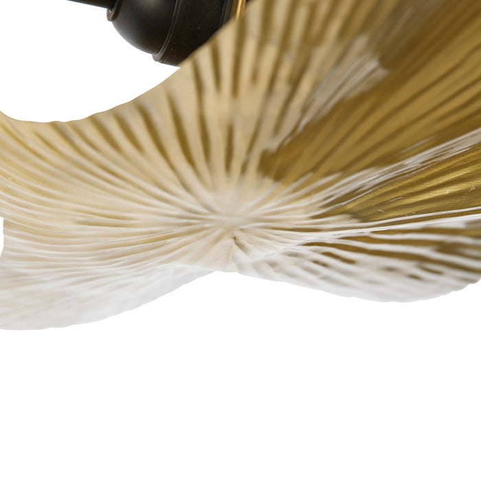 QAZQA Oosterse plafondlamp messing met zwart 3-lichts - Louka