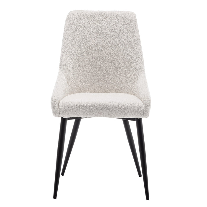 Furnihaus Eetkamerstoel Oscar Boucle Creme Set van 2