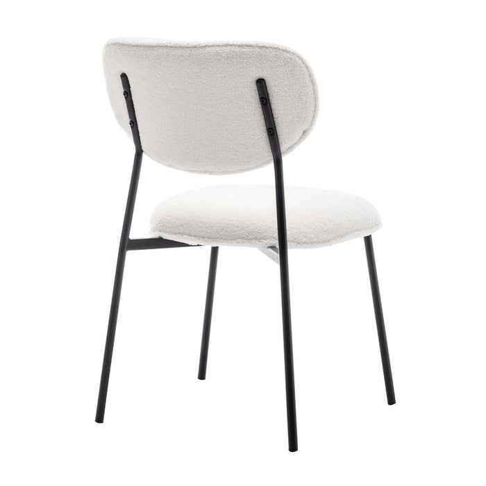 Furnihaus Eetkamerstoel Amalia Teddy Creme Set van 2