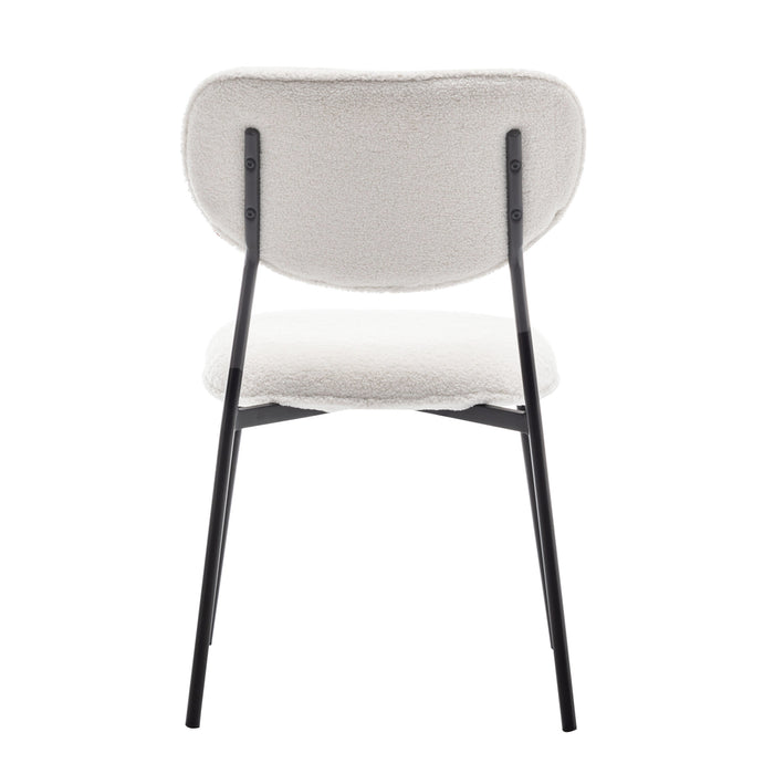 Furnihaus Eetkamerstoel Amalia Teddy Creme Set van 2