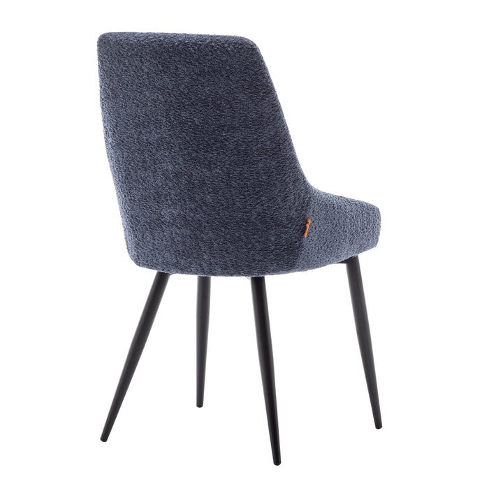 Furnihaus Eetkamerstoel Oscar Boucle Blauw Set van 4