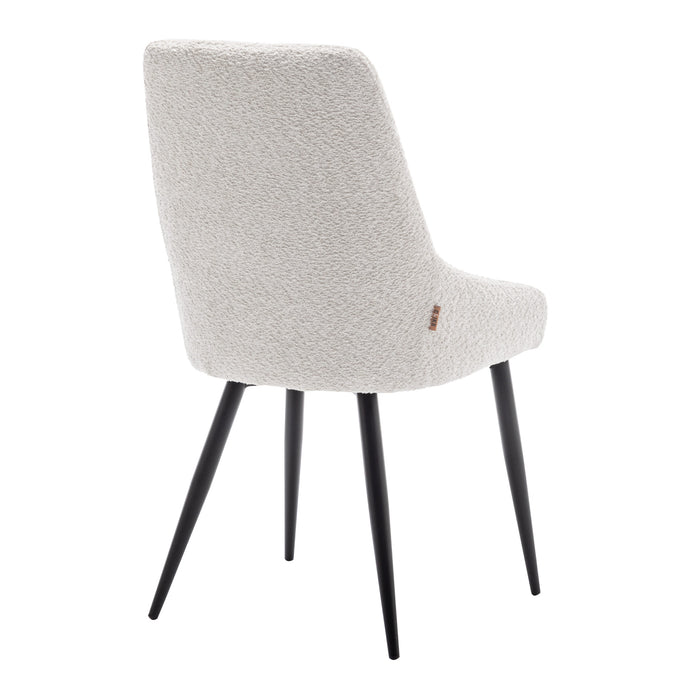 Furnihaus Eetkamerstoel Oscar Boucle Creme Set van 4