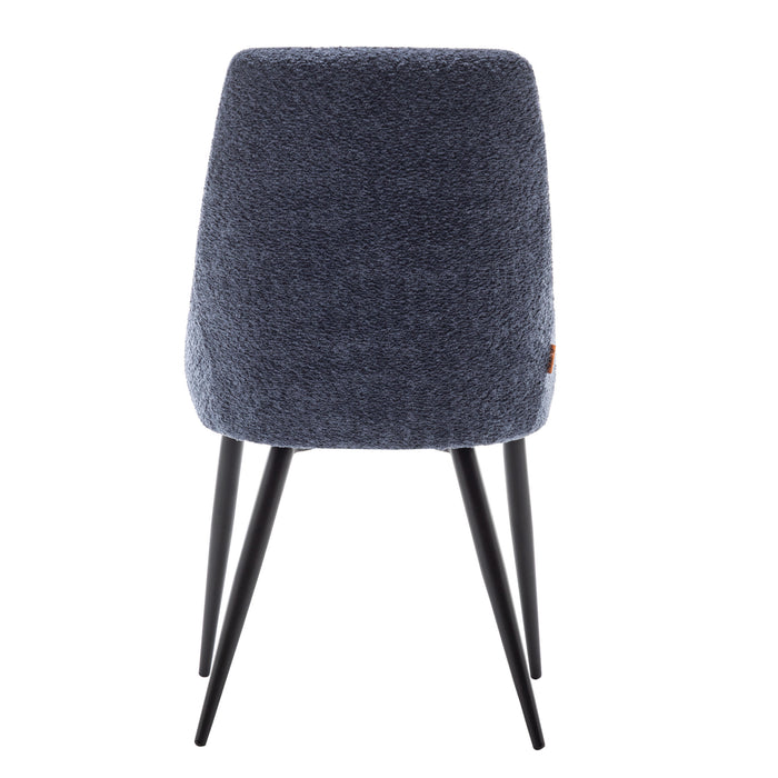 Furnihaus Eetkamerstoel Oscar Boucle Blauw Set van 2