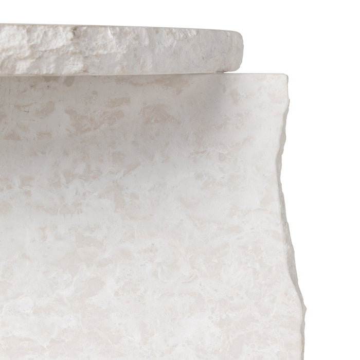 Ferm Living Mineral Sculptural Bijzettafel - Bianco Curia