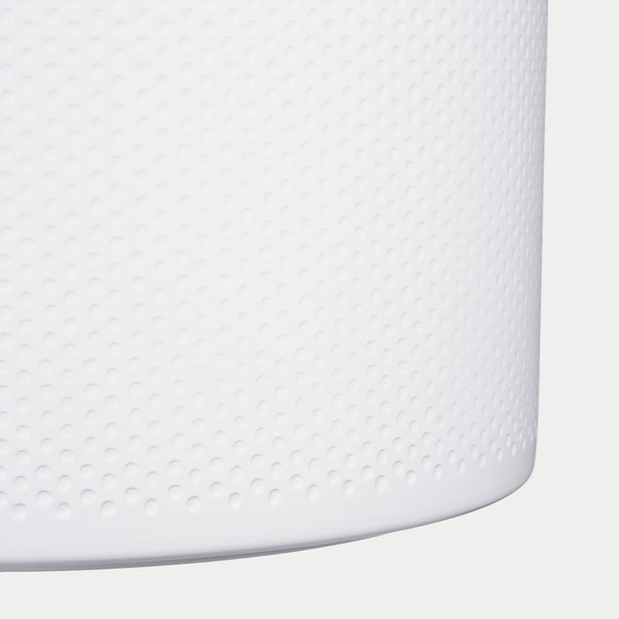 Mica Decorations Era Bloempot - H21,5 x Ø23 cm - Reliëf - Wit