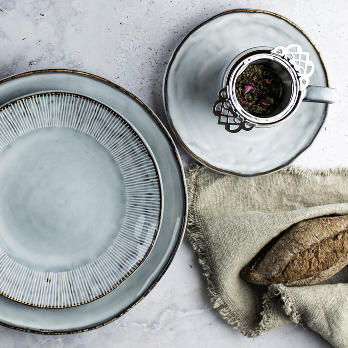 Dutch Rose Giftset 12 Delig Servies Blauw