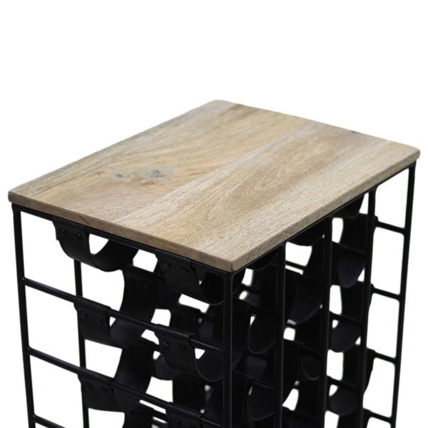 Vtw Living - Wijnrek van Mangohout - Wijnrek - 65 cm hoog