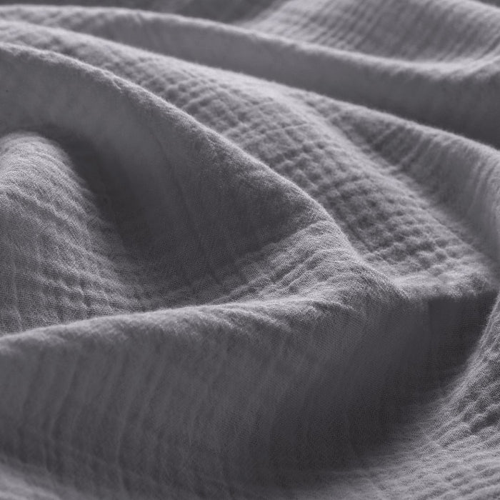 Papillon Dekbedovertrek Mousseline Katoen Rome - grijs