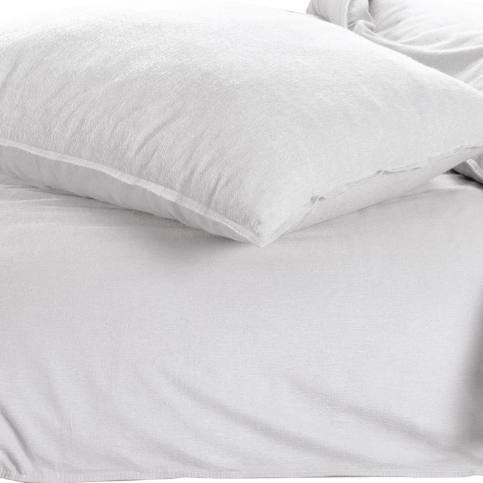 Day Dream Uni Flanel dekbedovertrek 240x200|220 cm wit