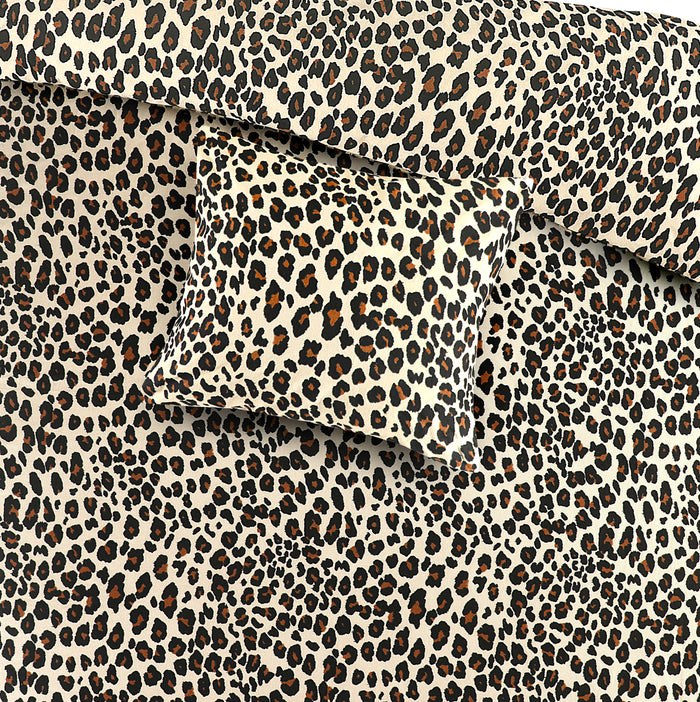 Day Dream Panter Flanel dekbedovertrek 240x200|220 cm beige