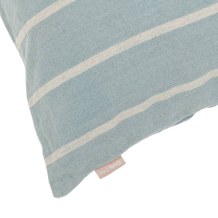 by fonQ Linen Line Sierkussen 50 x 50 cm - Lichtblauw