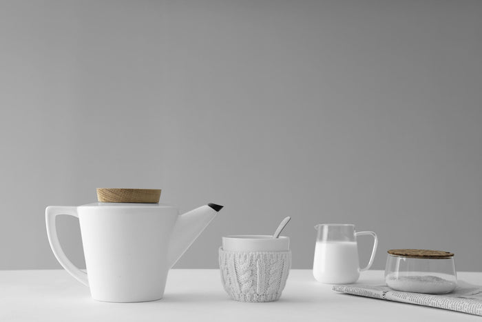 Viva Scandinavia Theepot met filter 1.2 liter Porselein|Hout