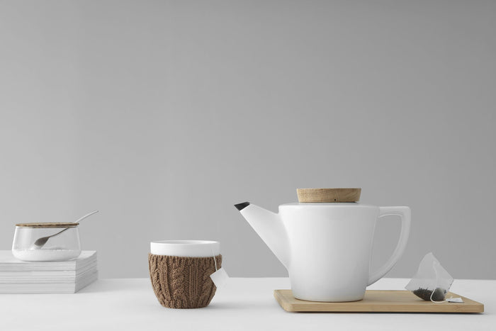 Viva Scandinavia Theepot met filter 1.2 liter Porselein|Hout