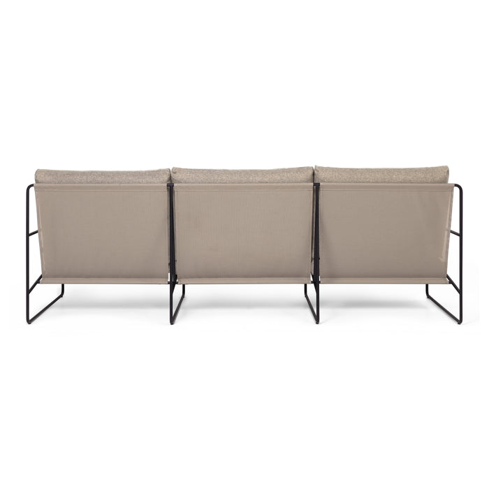 Ferm Living Desert 3-zitsbank - Dolce - Black / Dark Sand