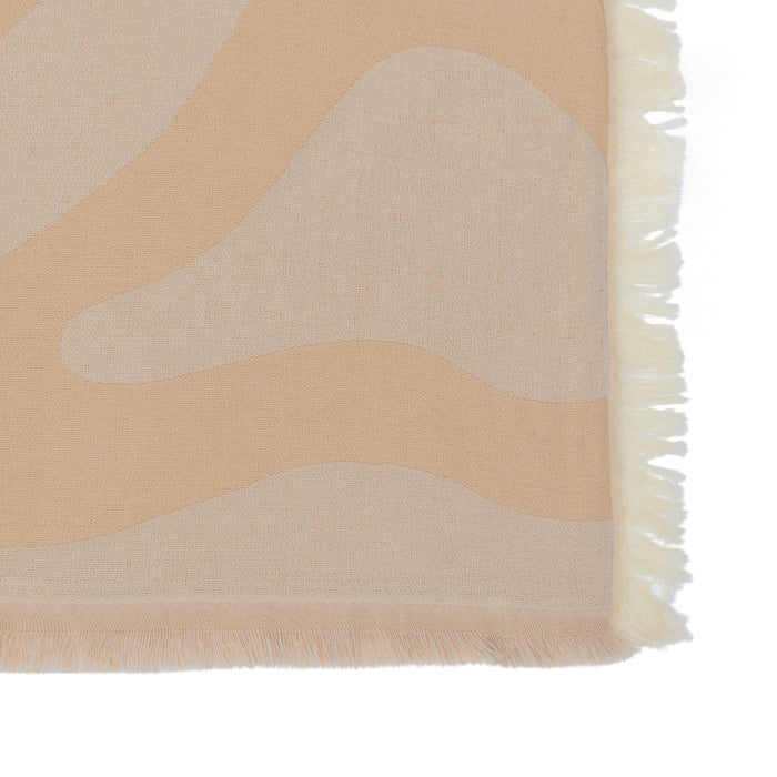 by fonQ Wave Plaid 130 x 200 cm - Biscuit