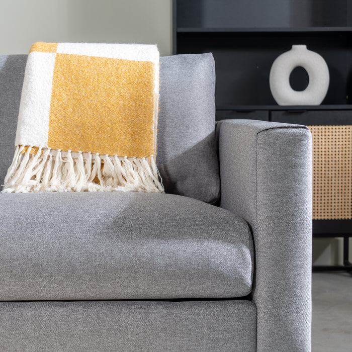 by fonQ Check Plaid 130 x 200 cm - Geel