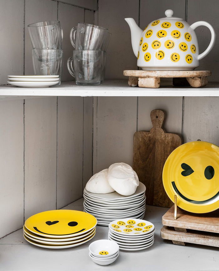 vtwonen Theepot - Smile - Met Losse Deksel - Porselein - 1,8L