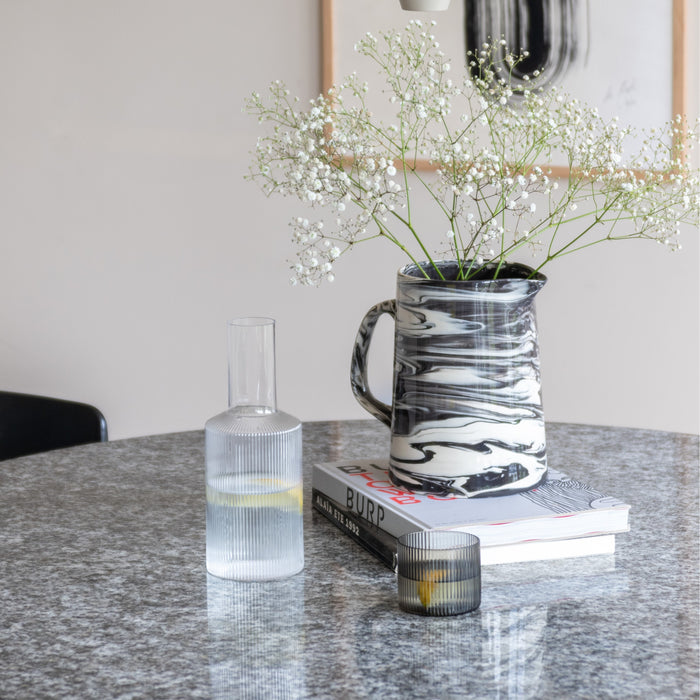 Ferm Living Ripple Waterglazen 4 st. - 200 ml - Smoked Grey