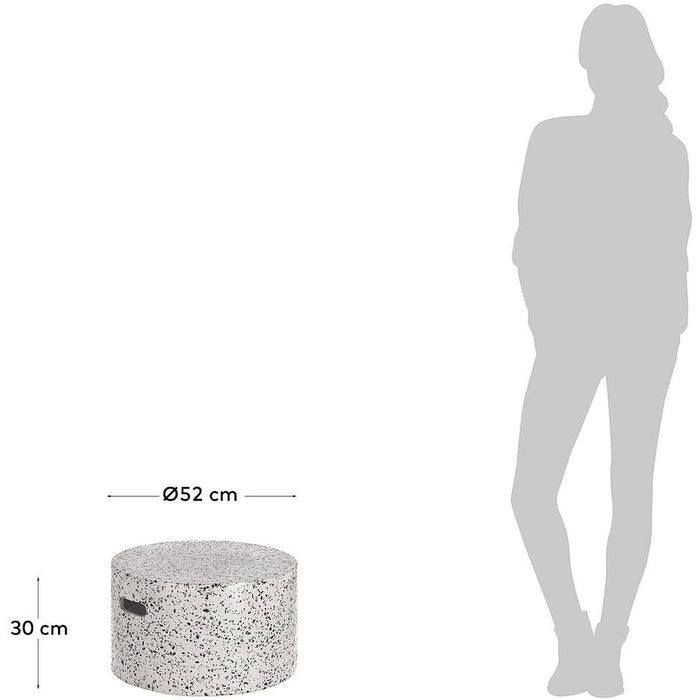 Kave Home - Jenell wit terrazzo koffietafel Ø 52 cm