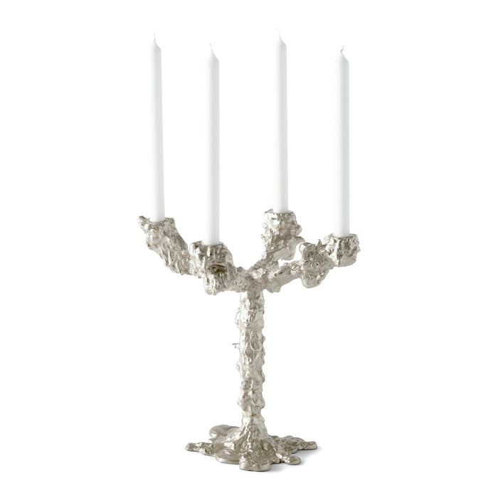 POLSPOTTEN Drip Kandelaar - Zilver