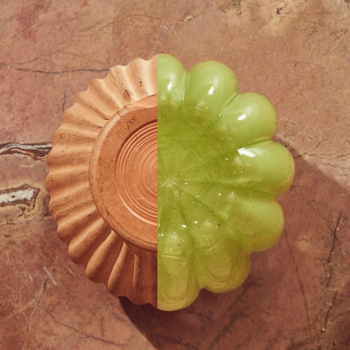 POLSPOTTEN Melon Waxinelichthouder - Green