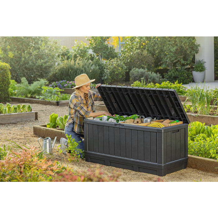 Keter Tuinbox Kentwood 350 L antracietkleurig Ecom