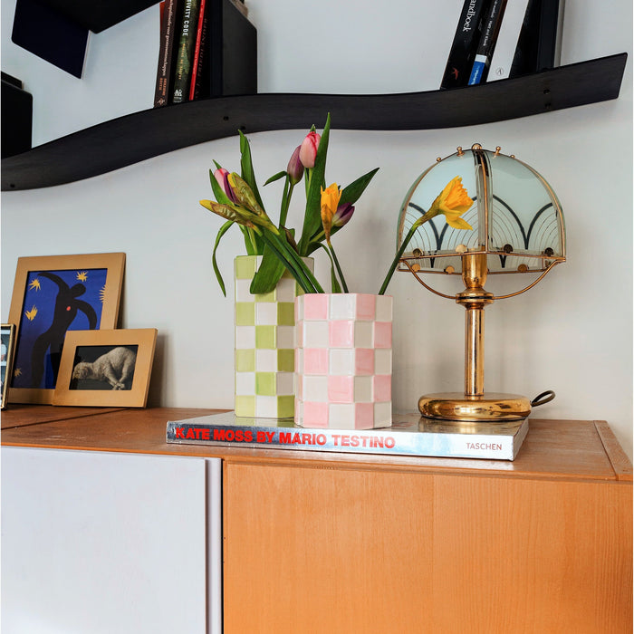 &k amsterdam Vichy Vaas - Mint