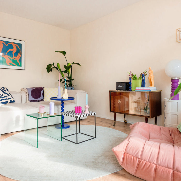 POLSPOTTEN Twister Bijzettafel - Kobaltblauw