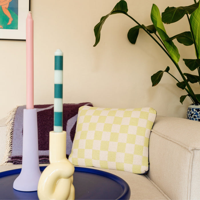 HKliving Checkered Sierkussen 38 x 48 cm - Berries