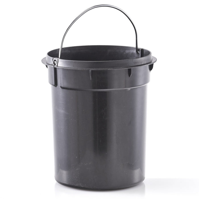 Zeller Pedaalemmer - 3L - wit - metaal en bamboe - 24 cm