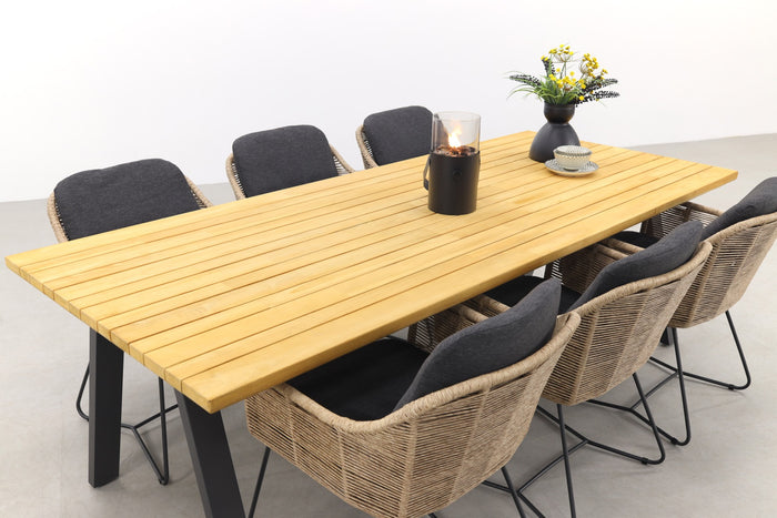 Taste Belmond naturel|Ambassador 240x100 cm. tuinset - 7-delig