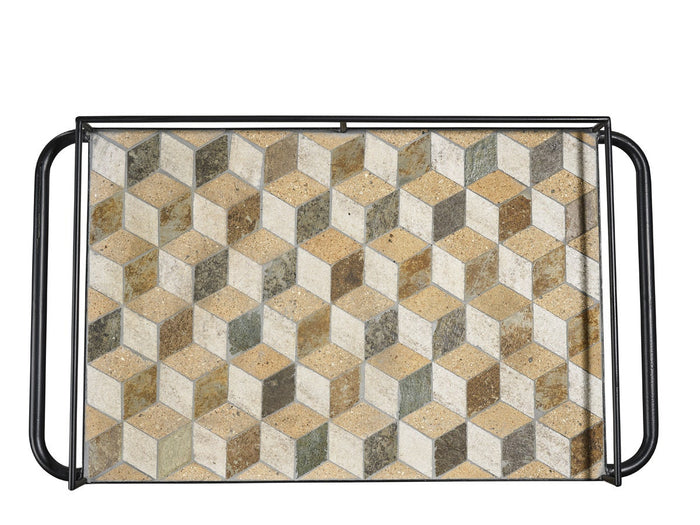 Villa Collection Karv metalen keuken trolley zwart