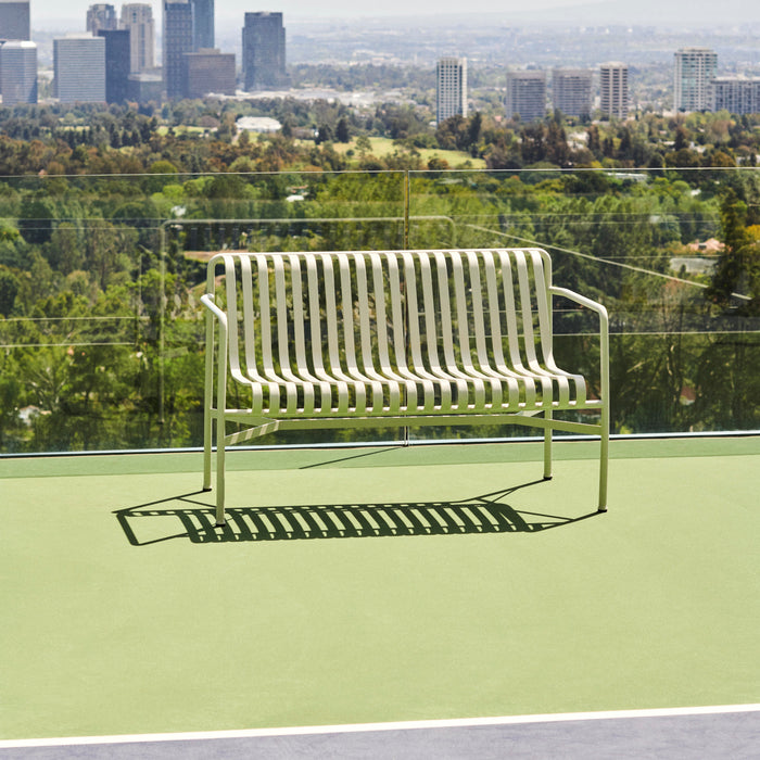 HAY Palissade Tuinbank 2,5-zits met Armleuning - Lichtgrijs