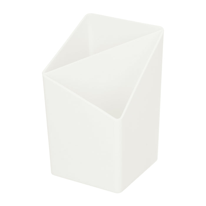 QUVIO Pennenbakje met 2 vakken - Plastic - Wit