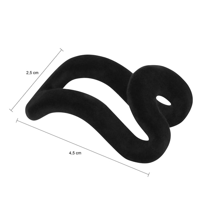 QUVIO Kledinghanger organizer - Set van 10 - Zwart