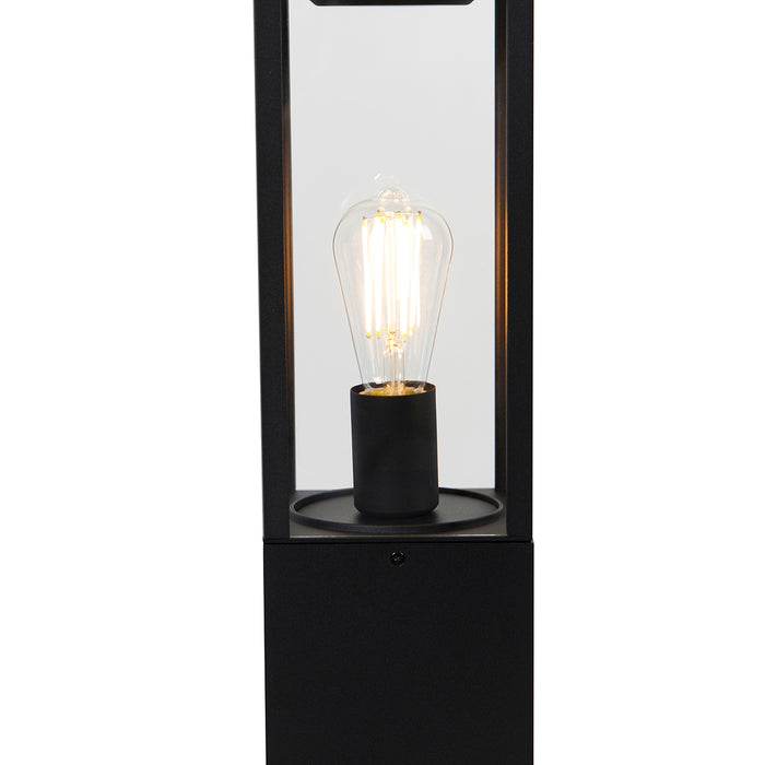 QAZQA Smart staande buitenlamp zwart 80 cm incl. Wifi ST64 - Charlois