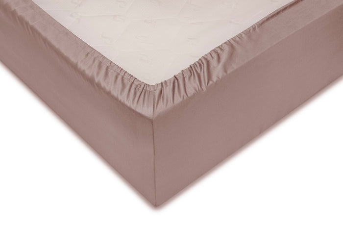 Zo home Satinado Hoeslaken Katoen Satijn 35cm Hoekhoogte canyon rose