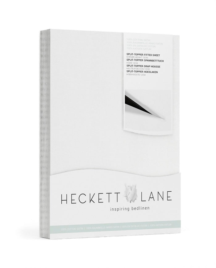 Heckett & Lane Elementi Splittopper Hoeslaken Katoen Satijn white