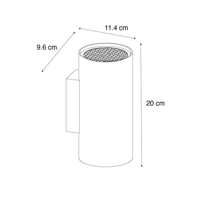 QAZQA Design wandlamp goud rond 2-lichts - Sab Honey